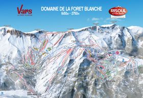 Pistenplan La Forêt Blanche (Vars - Risoul)