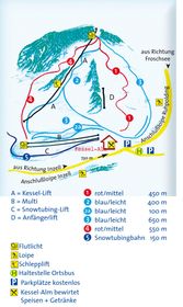 Pistenplan Kessel-Lifte Inzell
