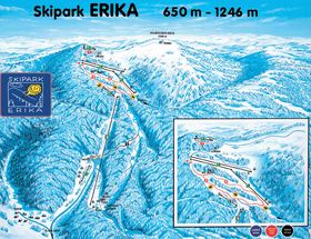 Pistenplan Kojsovska Hola/Skipark Erika