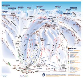 Pistenplan Las Leñas