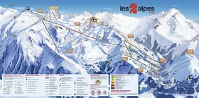 Pistenplan Les 2 Alpes
