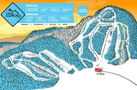 Pistenplan Loch Lomond Ski Area