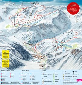 Pistenplan Pitztaler Gletscher – Rifflsee