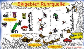 Pistenplan Ruhrquelle Winterberg