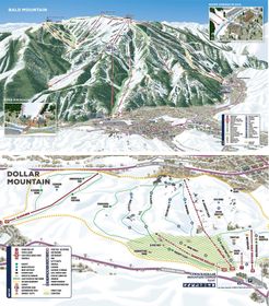 Pistenplan Sun Valley