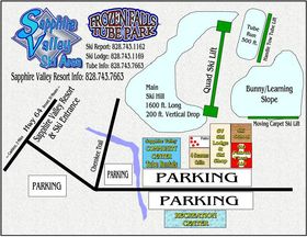 Pistenplan Sapphire Valley Ski Area