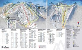 Pistenplan Ski Bromont