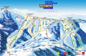 Pistenplan Snow Paradise Velka Raca