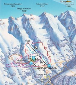 Pistenplan Springenboden