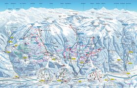Pistenplan Unterbäch - Ginals