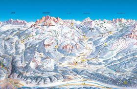 Pistenplan Val di Fiemme
