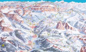 Pistenplan Val Gardena – Gröden