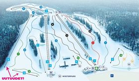 Pistenplan Vihti Ski Center
