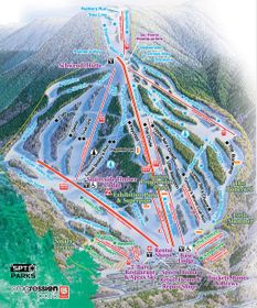 Pistenplan Waterville Valley