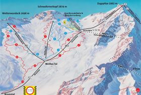 Pistenplan Zugspitze