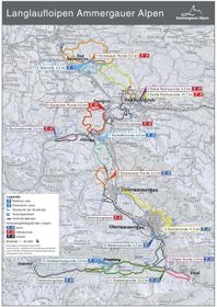 Loipenplan Ammergauer Alpen
