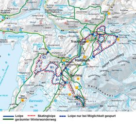 Loipenplan Buching - Halblech - Trauchgau