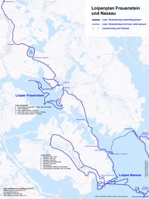 Loipenplan Frauenstein und Nassau