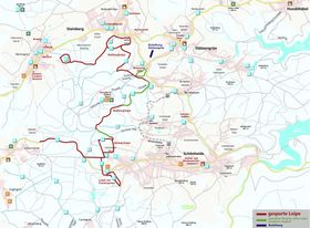 Loipenplan Rund um den Kuhberg - Stützengrün