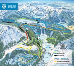 Loipenplan Tamarack Cross-Country Ski Center