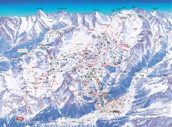 Pistenplan Silvretta Arena 2018/2019