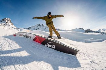 Freestylers can glide down boxes and rainbows.