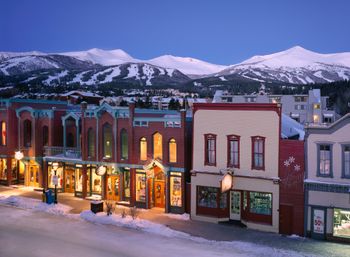 Breckenridge in Colorado: even the town is at an elevation of almost 3,000 metres.