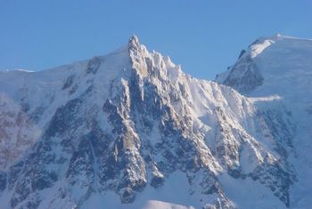The north face of Aiguille du Midi (3,842 m).