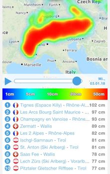 Heftiger Schneefall ist für Mittwoch, 3. Januar vorhergesagt.