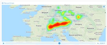 Die Neuschneeprognose für Samstag, 18. März 2017.