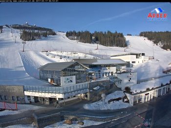 Der Arber im Bayerischen Wald am 17. März in der Früh.