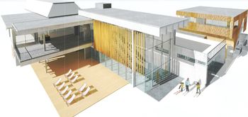 Die neue Bergstation der Rosenalmbahn.