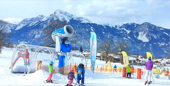 Das Kinderland JUPPI-DO an der Talstation der Reitherkogelbahn.