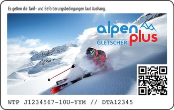 So sieht die neue Alpen Plus Gletscher Card aus.