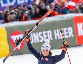 One year ago, Julia Scheib celebrated her first World Cup victory in Sölden.