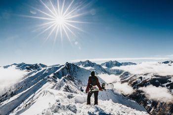The view from the Highland Bowl in Aspen Highlands over the Maroon Bells is breathtaking.