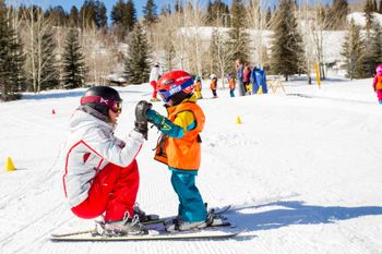 Buttermilk is the perfect spot for children to make their first steps on skis.