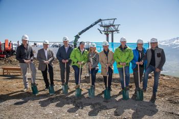 Spatenstich zum Bau des neuen areitXpress auf der Schmitten in Zell am See-Kaprun.