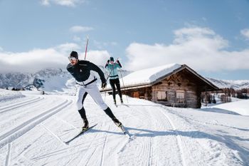 Die neue Langnes Langlauf-Hose kombiniert mehrere Synthetik- und Naturmaterialien für ausreichend Wärme.