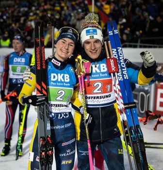 Siegreiche Schweden: Sebastian Samuelsson und Ella Halvarsson.