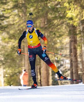 Platz 3 in der Verfolgung für Franziska Preuss.