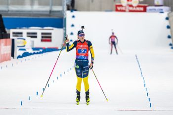 Verhaltener Siegesjubel bei Hanna Öberg nach der turbulenten Schlussrunde.