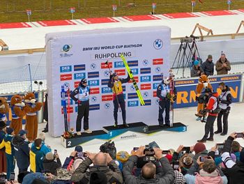 Erneut ganz oben am Siegerpodest: Johannes T. Boe aus Norwegen.