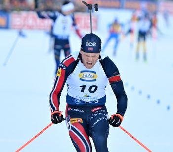 Mit Startnummer 10 auf Platz 1 gelaufen: Johannes Dale (NOR).
