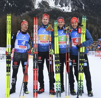 Bronze für Philipp Horn, Johannes Kühn, Danilo Riethmüller und Philipp Nawrath.