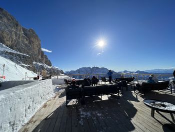 Die Laurins Lounge ist ideal für eine Einkehr mit Panoramablick.