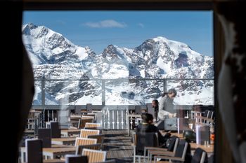 You can enjoy fantastic views from the Lagalb sun terrace.