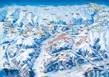 Hier siehst du die Skirunden im Zillertal eingezeichnet.