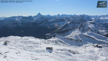 Nach den Schneefällen Mitte September (Bild vom 21.9.), soll das Nebelhorn auch am Wochenende wieder Neuschnee abbekommen.