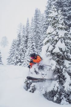 Perfektes Powderfeeling im Hochwinter.